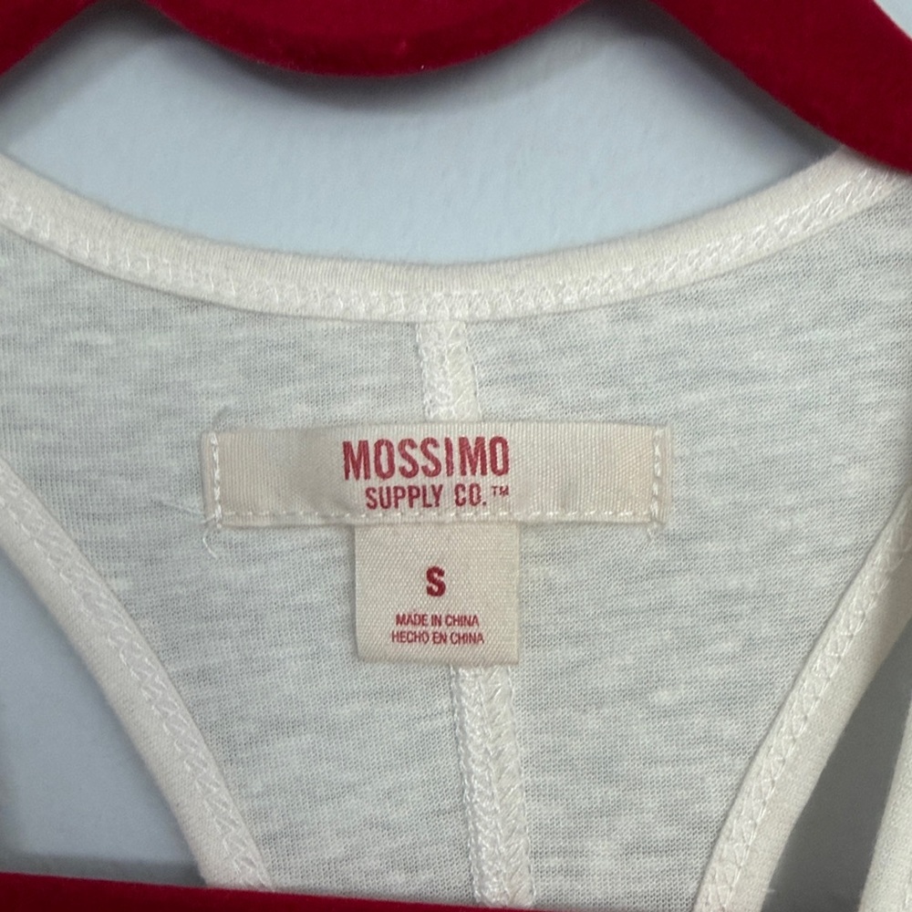 Mossimo Supply Co. Cream Racerback Tank - Picture 2 of 3